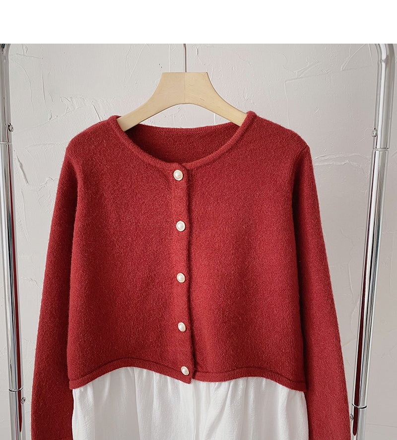 New Korean design fake two long sleeved loose sweaters  6201