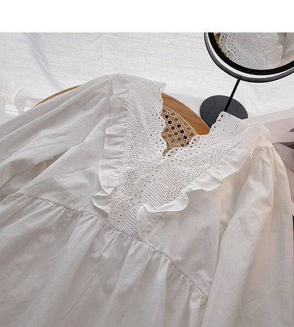 New top women's Korean design French doll shirt  6275