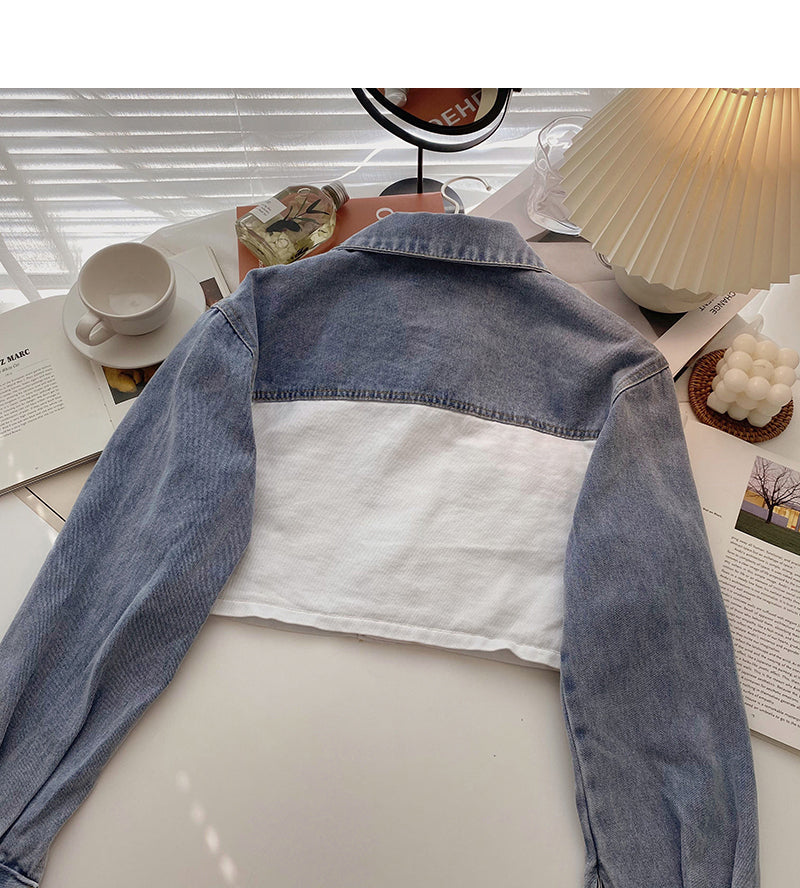 Hong Kong style fashion versatile short high waist coat  6217