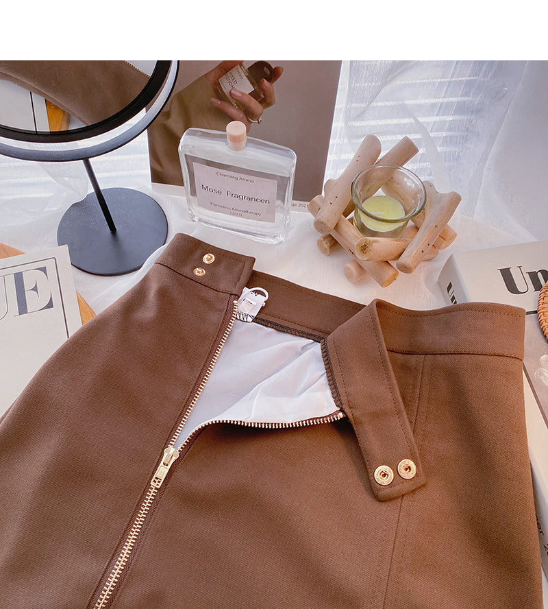 The new Korean version is slim and versatile, with a trend of casual short skirts  5613