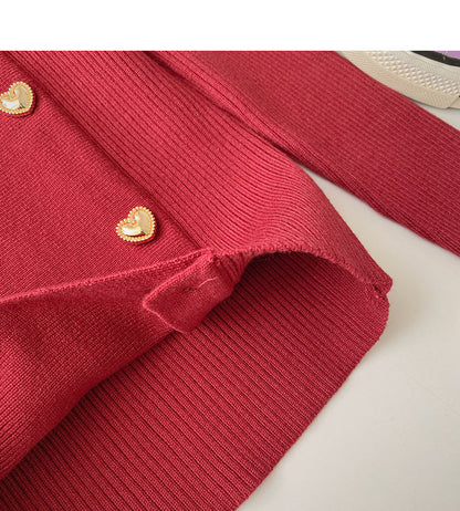 Square neck Vintage long sleeve sweater  6533