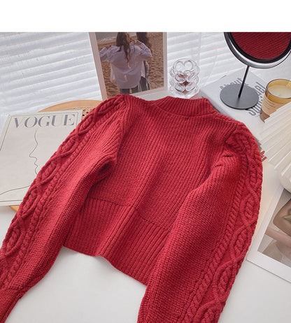 Slim and slim design personalized twist long sleeve top  5998
