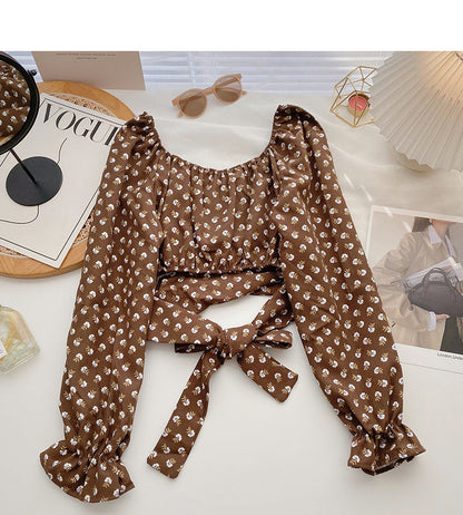 New Korean slim short bandage top  6349