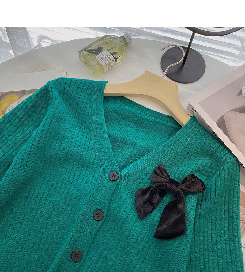 New Korean minority design bow top  6640