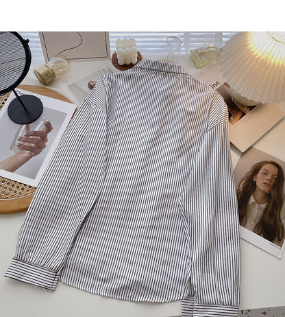 Fashion shirt stitching knitted vest fake two-piece top design  6327