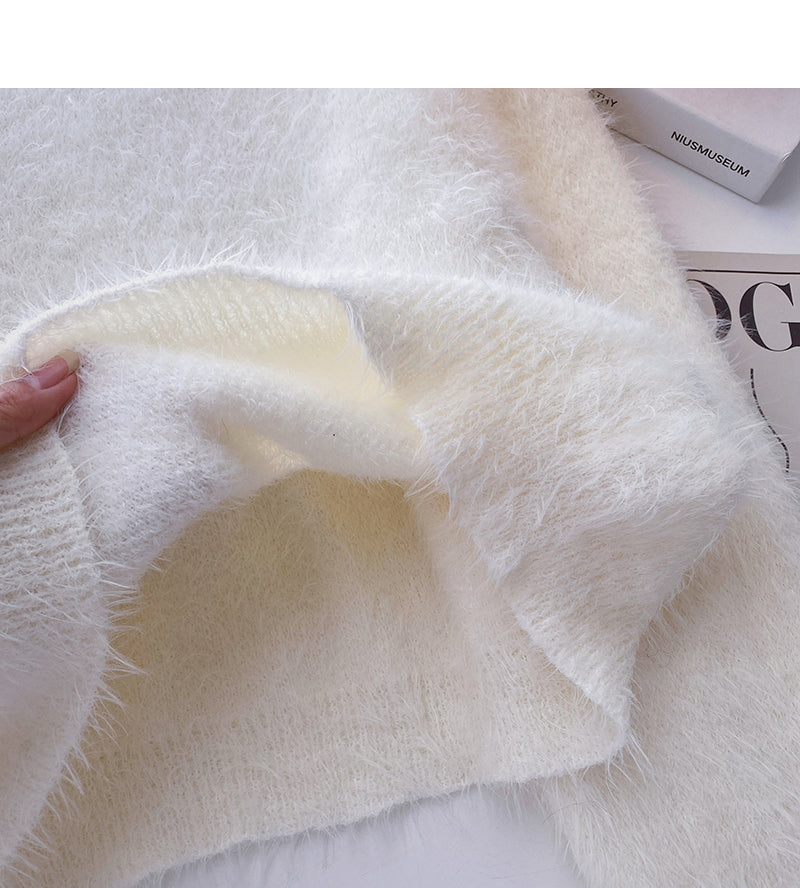 The new Korean long sleeve pullover is lazy and thin  6157