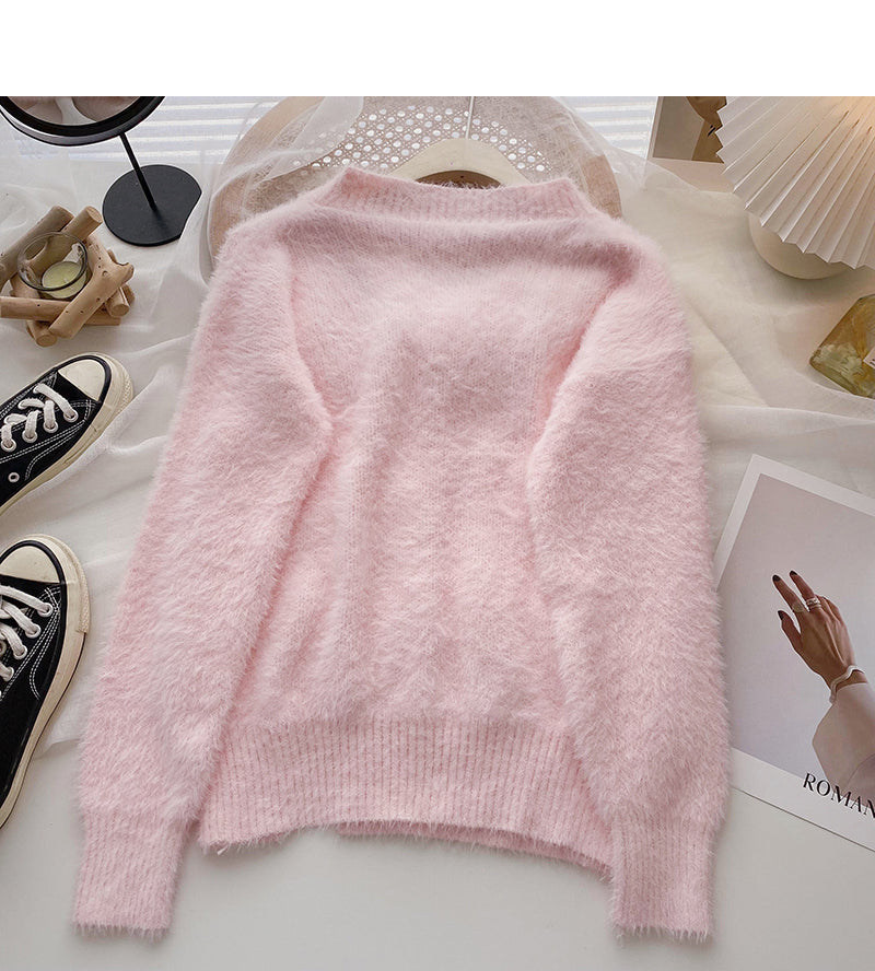Korean fashion, foreign style, sweet design, long sleeve top, fashion  6184