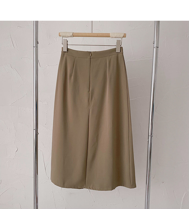 Korean minority design bandage high waist hanging skirt  5829