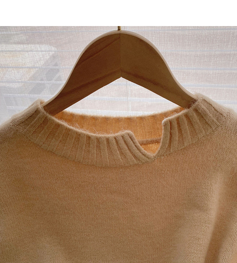 New Korean design drawstring slim Pullover Top  5974
