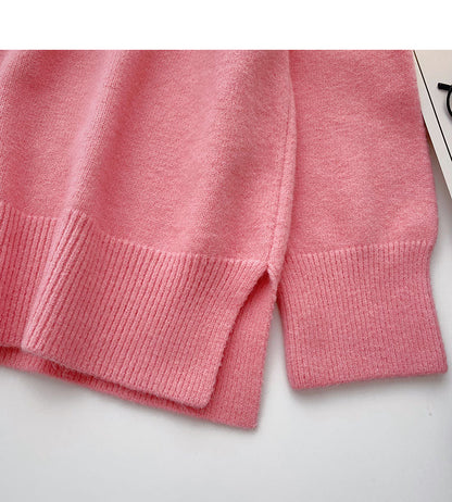 New Korean lazy casual loose split top  5940