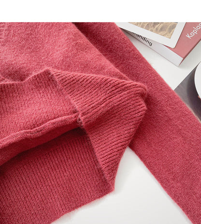 Long sleeved knitted sweater is thin and fashionable  6079