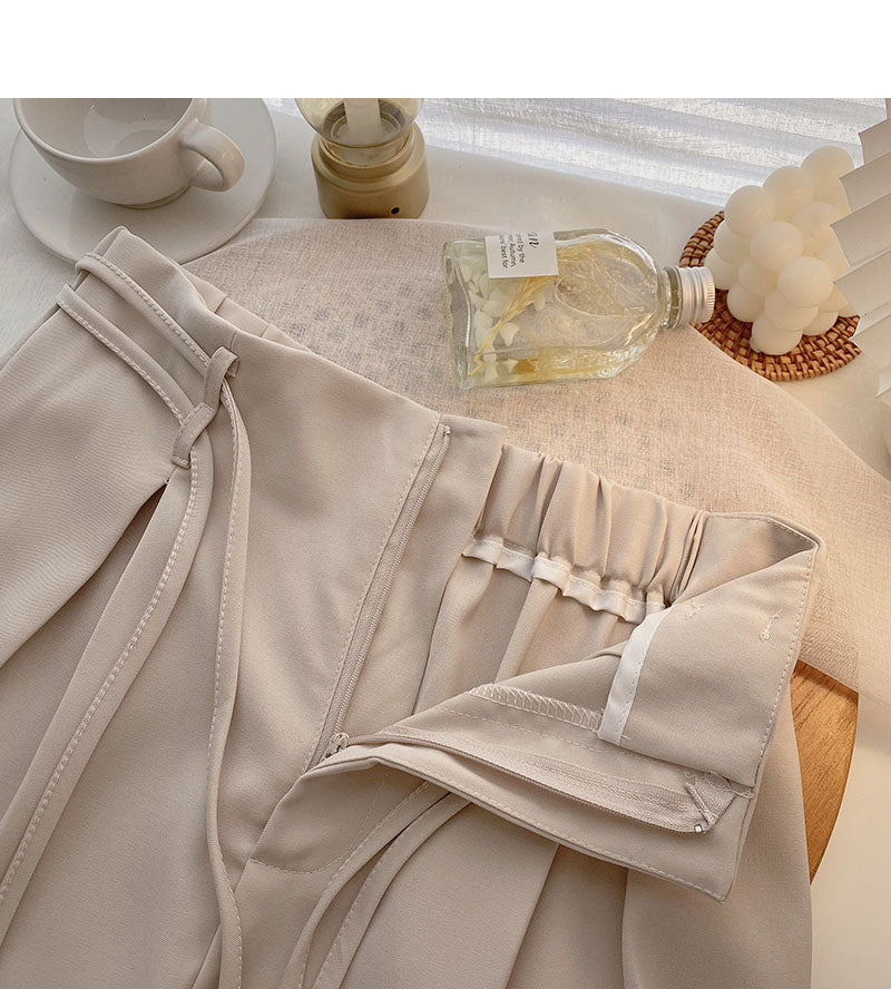 The new Korean style has a slim and vertical A-line skirt  5713