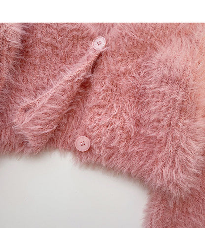 Korean small short V-Neck long sleeve thin temperament top  5950