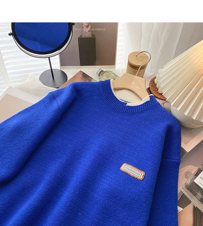 Korean irregular stitching thin loose long sleeve top  6207