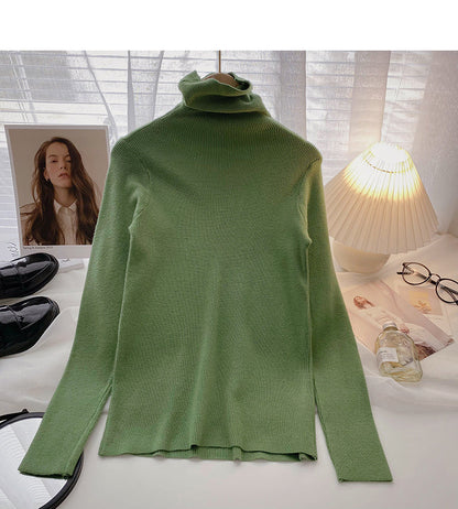 Knit bottomed shirt with slim fit top inside  6567
