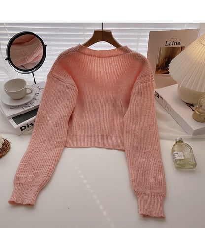 New Korean leisure aging foreign style long sleeved top  6635