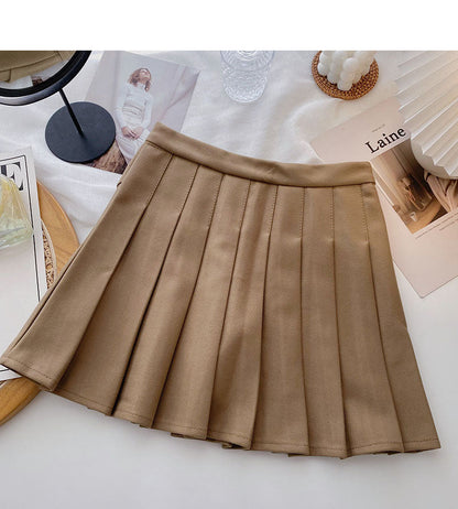 Design sense personalized high waist A-shaped slim skirt  5535