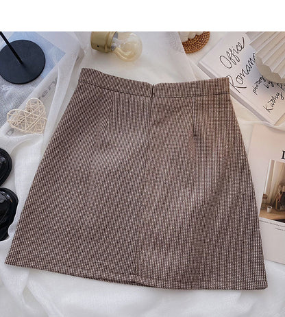 Korean minority temperament shows thin Hip Wrap Skirt  5491