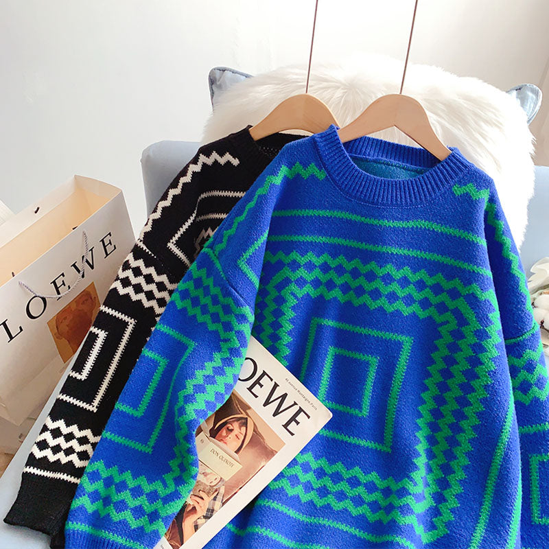 Vintage lazy sweater new sweater  5124