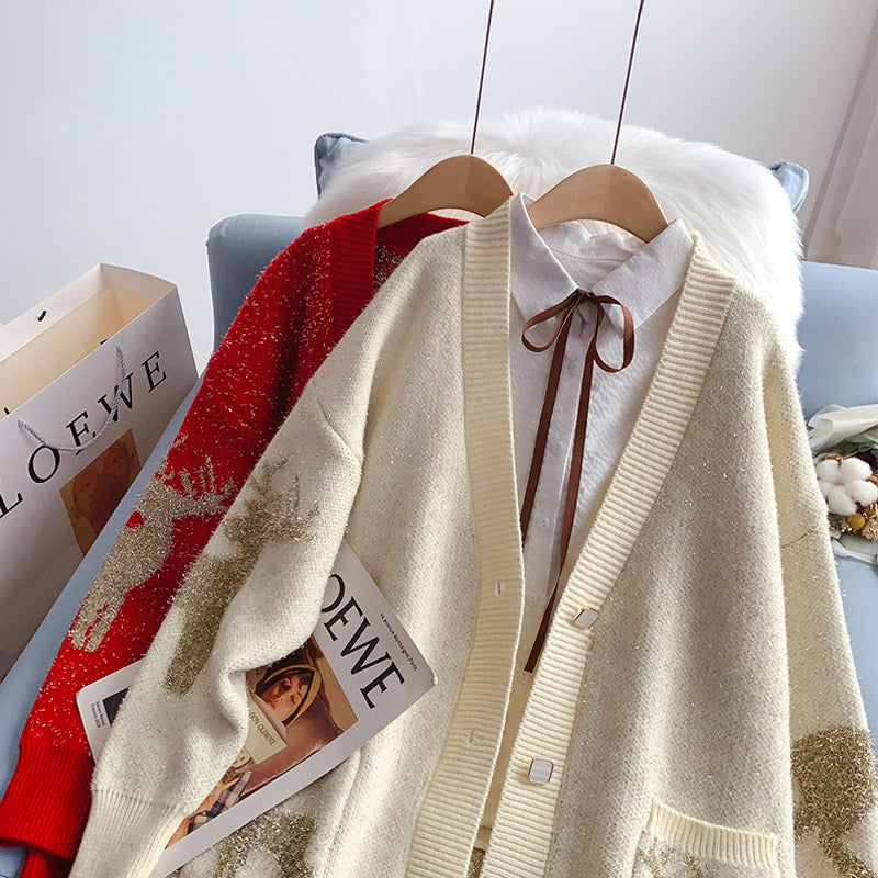 The new loose and foreign style is wearing a lazy top  5252