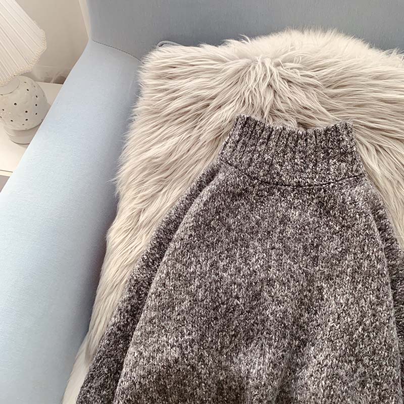 Half turtleneck sweater with backing and sweater inside  5161