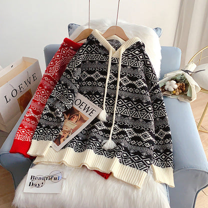 Korean retro lazy wind long sweater  5139