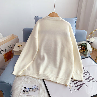 Japanese bear sweater female Pullover  5109