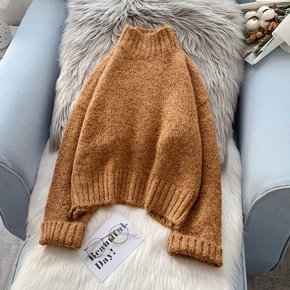 Half turtleneck sweater with backing and sweater inside  5161