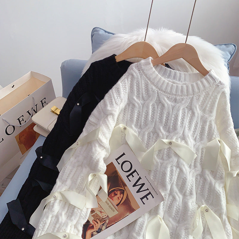 Lazy wind heavy industry sweater with diamond  5005