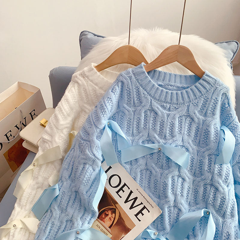 Lazy wind heavy industry sweater with diamond  5005
