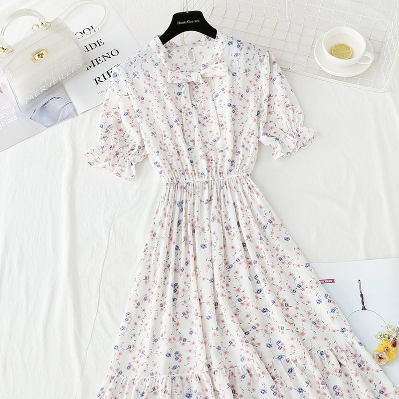 Little Floral Dress French Chiffon  4903