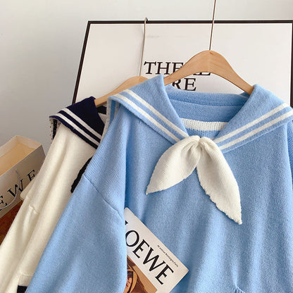 Japanese lazy sweater loose thin top  4957