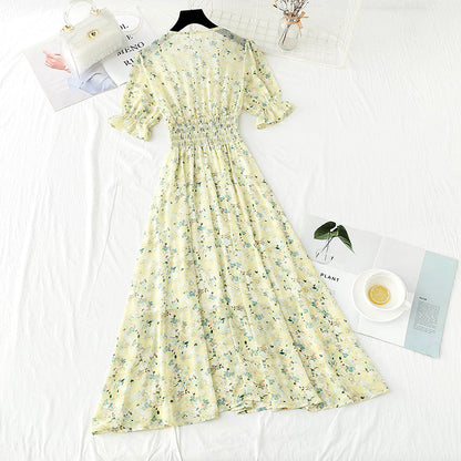 French gentle wind first love sweet floral skirt  4879