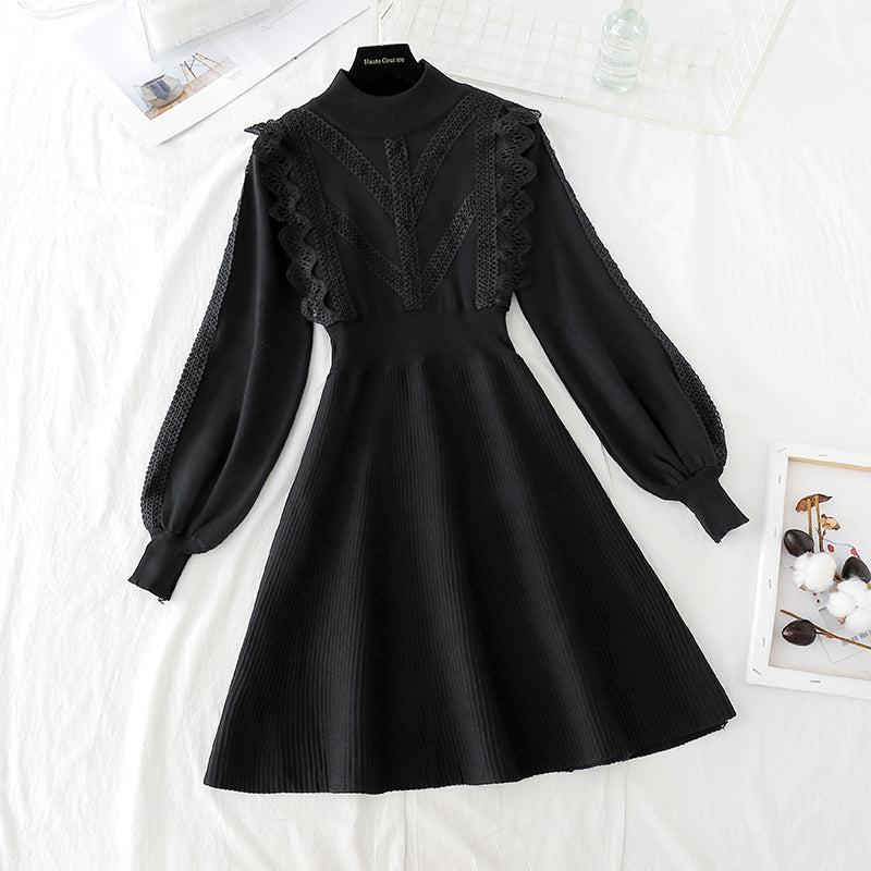 The new gentle Department wears a French retro pleated skirt  4779