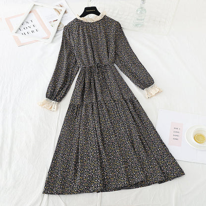 The new waist is slim, long skirt temperament is bottomed skirt  4727