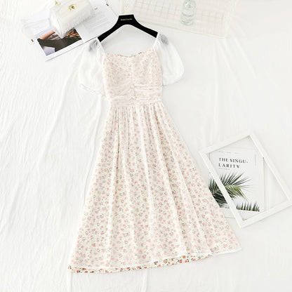 The new style of waist is thin. Hepburn can make salt and sweet skirts.  4631
