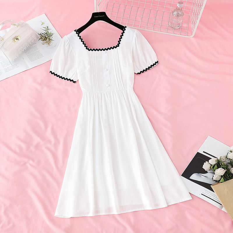 The new doll French Retro Tea Break skirt is slim at the waist  4690
