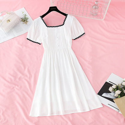 The new doll French Retro Tea Break skirt is slim at the waist  4690