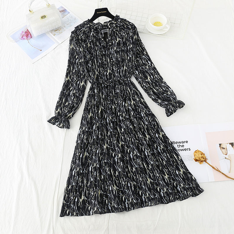 The new fairy super xiansen series has a slim waist and chiffon skirt  4706