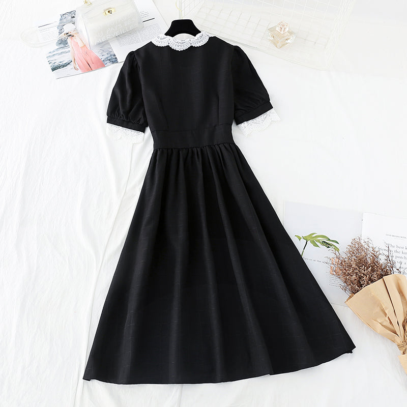 Slim waist, goddess design, long skirt, light mature style  4216