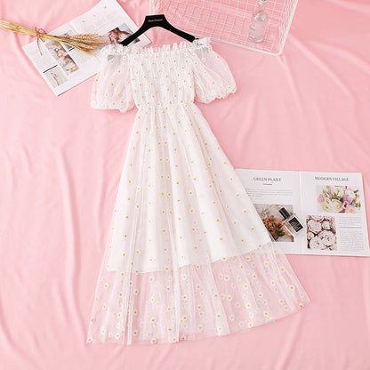 New off shoulder French Vintage Goddess Dress  4393