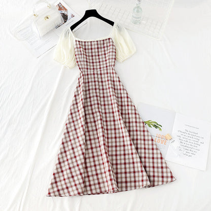 Improved cheongsam dress with slim waist  4189