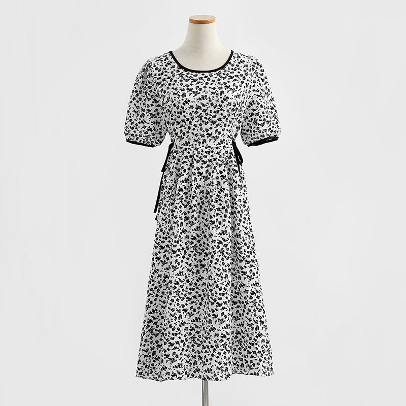 New chiffon dress with slim waist  4279