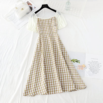 Improved cheongsam dress with slim waist  4189