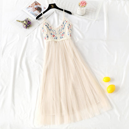 Popular super xiansen embroidered mesh skirt  4099