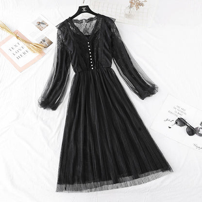 Royal sister wind fairy lace gauze dress  4015