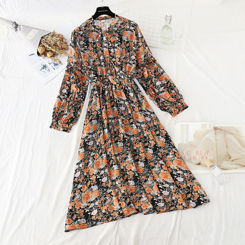 The new lace up chiffon skirt is thin and gentle, with a skirt inside  4060