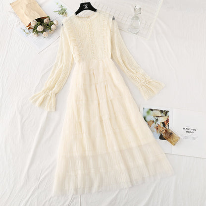 Xianqi lace mesh dress super xiansen Princess cake skirt  3813