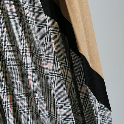 Plaid skirt, vintage pleated skirt, classic skirt  3680