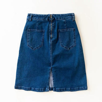 Fashion denim skirt, short style, straight tube embroidery, zipper, youth skirt  3619